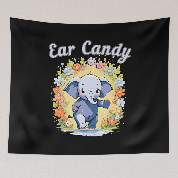 Item preview, Ear Candy elephant quote designed and sold by ElephantVibes.