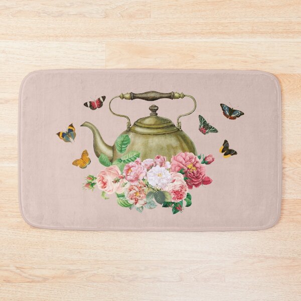 Item preview, Kettle Pink Floral Butterflies  designed and sold by idovedesign.