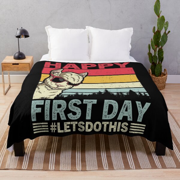 Item preview, Happy First Day Let's Do This Llama Welcome Back To School designed and sold by MobyStickers.