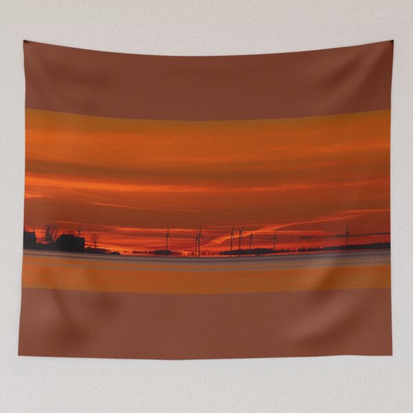 Item preview, Amherst Island Wind Turbines at Sunset designed and sold by James Cumming.