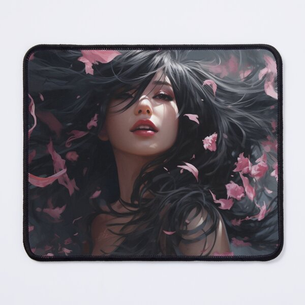 Item preview, Asian woman hair got wind designed and sold by Marie Colençon.