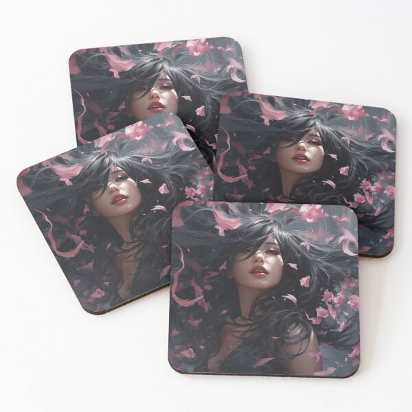 Item preview, Asian woman hair got wind designed and sold by Marie Colençon.