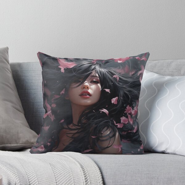 Item preview, Asian woman hair got wind designed and sold by Marie Colençon.