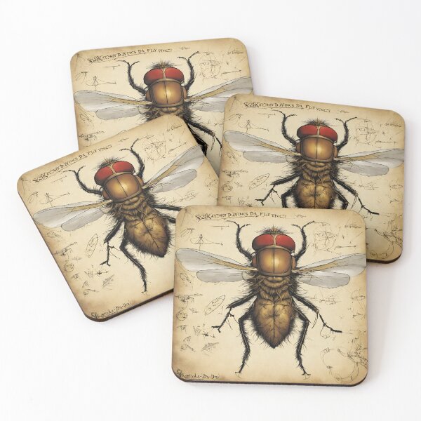 Item preview, housefly on papyrus designed and sold by MyCraftForYOU.