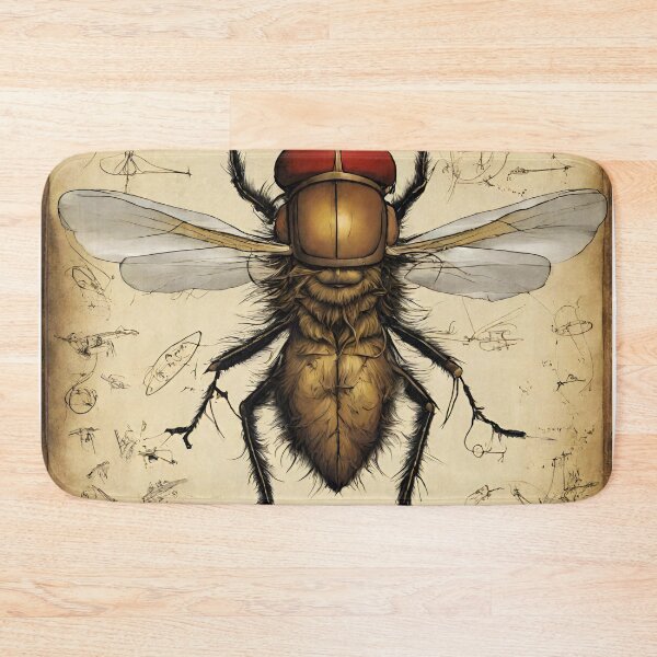 Item preview, housefly on papyrus designed and sold by MyCraftForYOU.