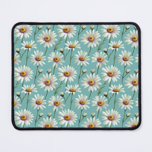 Item preview, Chamomile Retro Scandinavian Floral Blue Pattern designed and sold by Lelijo.