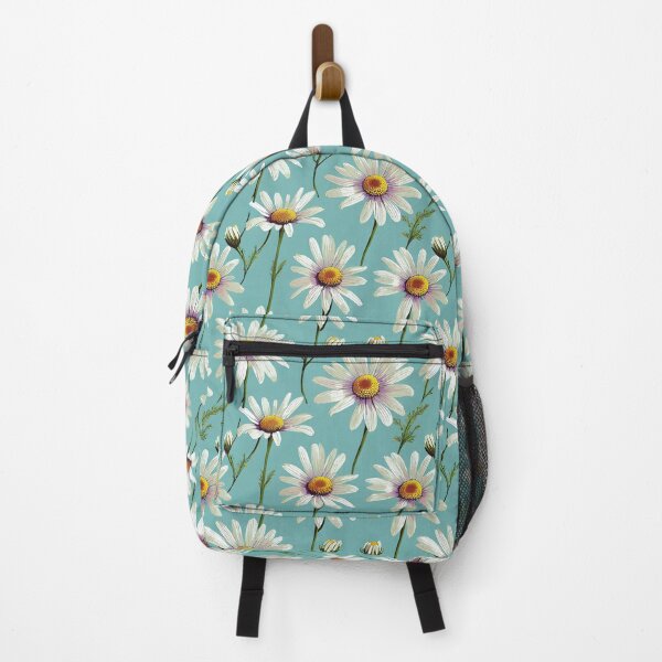 Item preview, Chamomile Retro Scandinavian Floral Blue Pattern designed and sold by Lelijo.