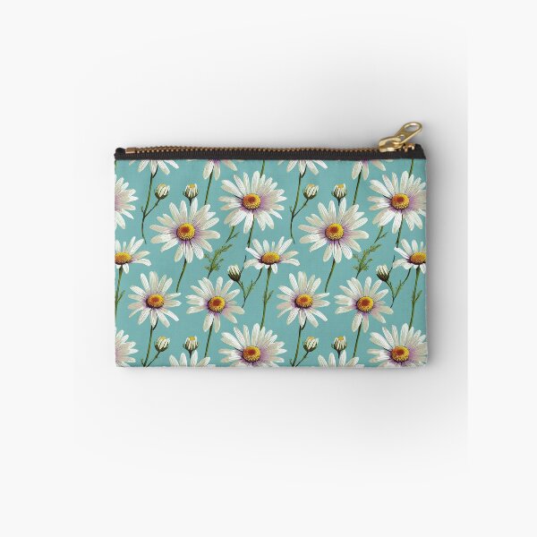 Item preview, Chamomile Retro Scandinavian Floral Blue Pattern  designed and sold by Lelijo.