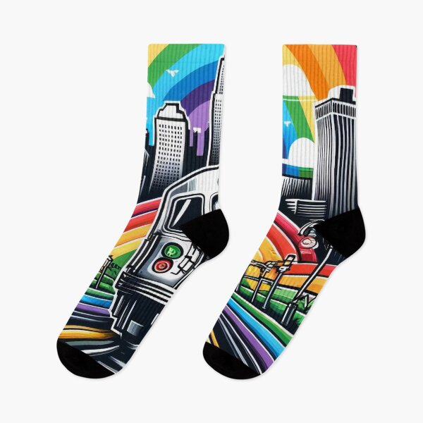 Item preview, Copy of New York Subway rainbow themed NYC Subway Train designed and sold by MayaDelaye.