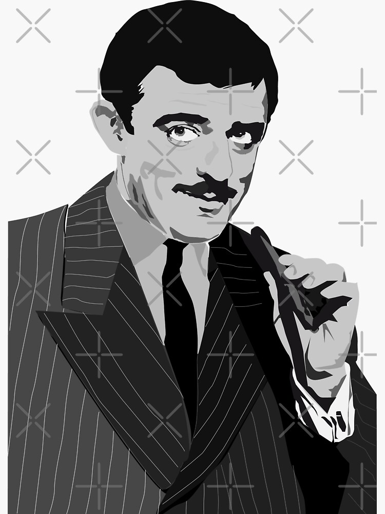 Thumbnail 3 of 3, Sticker, GOMEZ - Addams Family designed and sold by mayerarts.