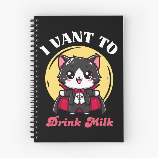Item preview, I Vant To Drink Milk - Dracula Cat designed and sold by Kawaii-n-Spice.