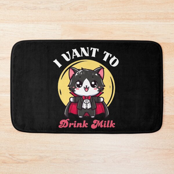 Item preview, I Vant To Drink Milk - Dracula Cat designed and sold by Kawaii-n-Spice.