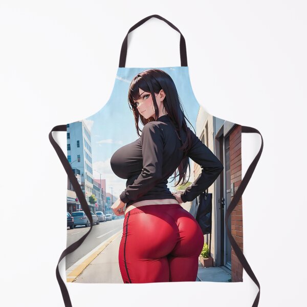 Item preview, Anime girl in Red Yoga pants fitness motivational designed and sold by BorgSpareParts.