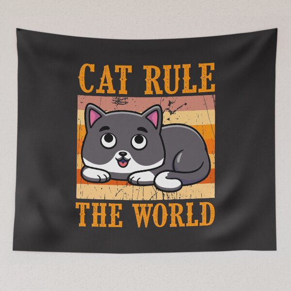 Item preview, Feline Dominance - Cat Rule the World designed and sold by RuyaFab.
