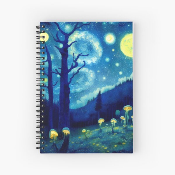 Item preview, Blue Starry Night - Magic Mushroom Forest #50 designed and sold by bluRAINforest.