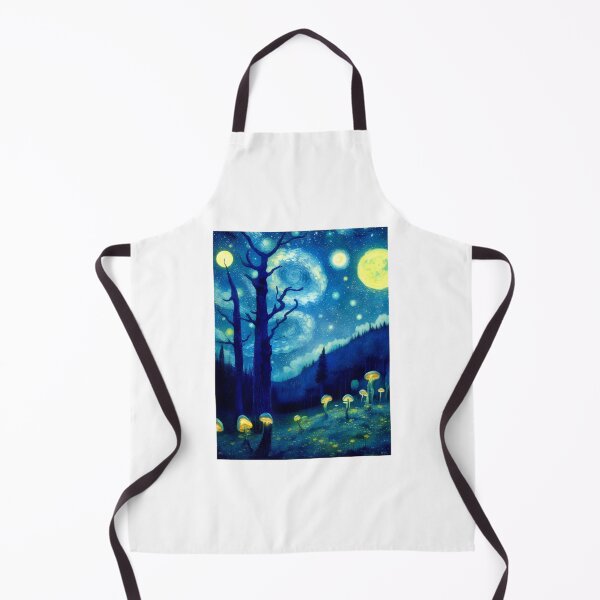 Item preview, Blue Starry Night - Magic Mushroom Forest #50 designed and sold by Scarlet Swan.