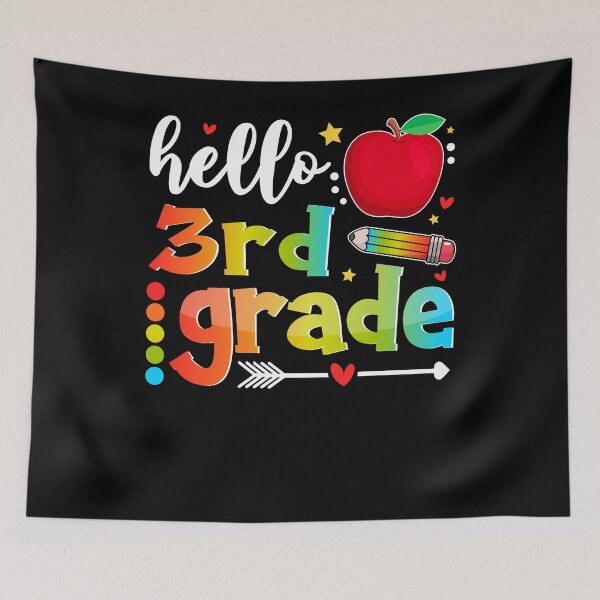 Item preview, Hello Third Grade Squad Back To School 3rd Graders Teachers designed and sold by MobyStickers.