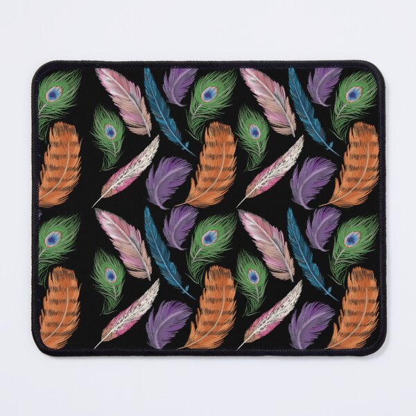 Item preview, The Feathers pattern 1 black designed and sold by AnnCamellia.