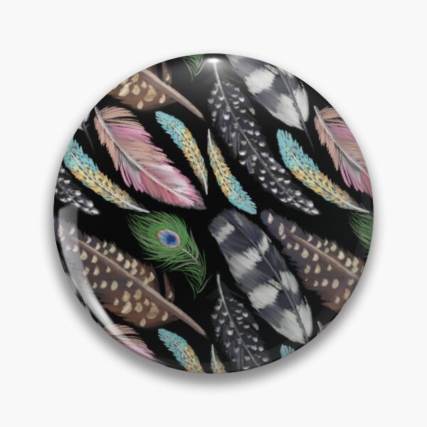 Item preview, The Feathers pattern 3 black designed and sold by AnnCamellia.
