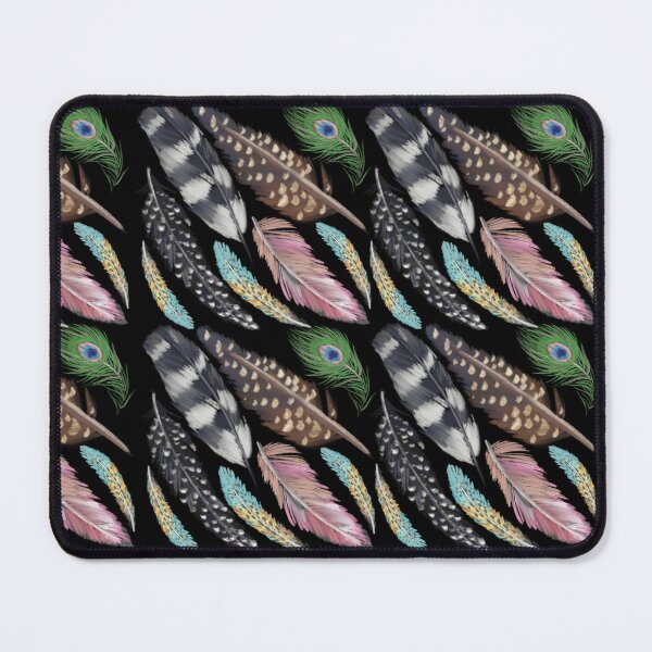 Item preview, The Feathers pattern 3 black designed and sold by AnnCamellia.
