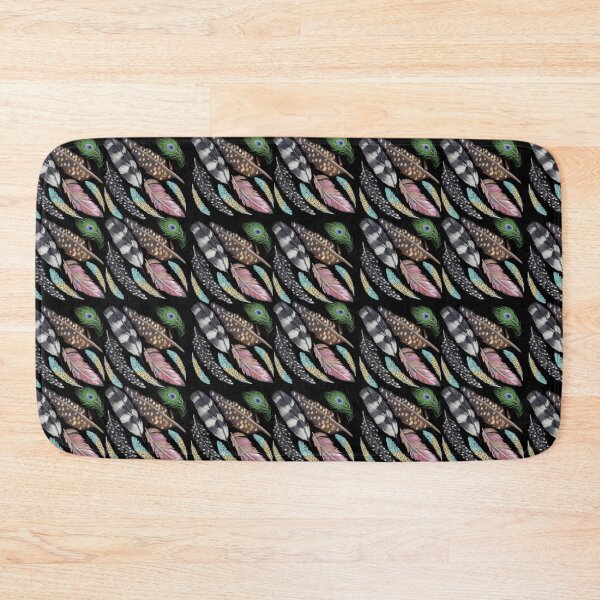Item preview, The Feathers pattern 3 black designed and sold by AnnCamellia.