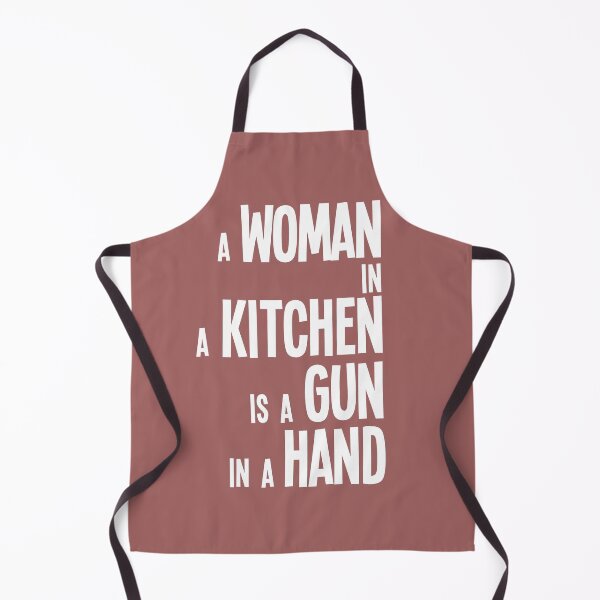 Item preview, Woman in Every Kitchen is a Gun in Hand designed and sold by Hirokaa.
