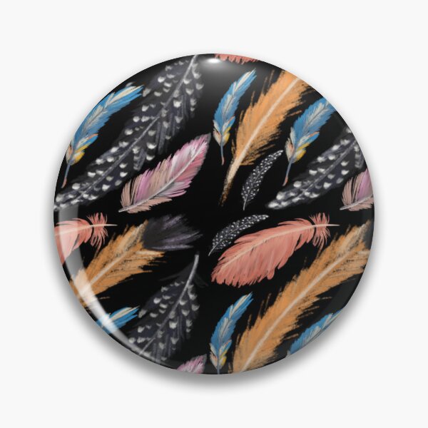 Item preview, The Feathers pattern 4 black designed and sold by AnnCamellia.