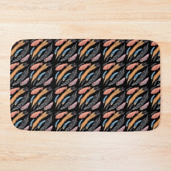 Item preview, The Feathers pattern 4 black designed and sold by AnnCamellia.