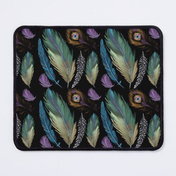 Item preview, The Feathers pattern 5 black designed and sold by AnnCamellia.