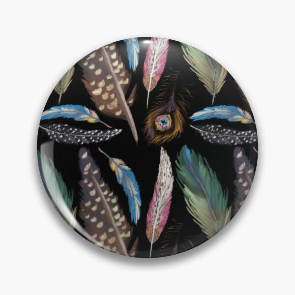 Item preview, The Feathers pattern 6 black designed and sold by AnnCamellia.