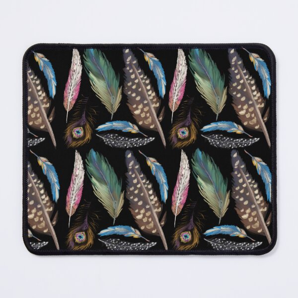 Item preview, The Feathers pattern 6 black designed and sold by AnnCamellia.