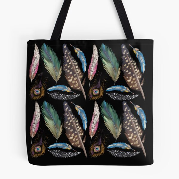 Item preview, The Feathers pattern 6 black designed and sold by AnnCamellia.