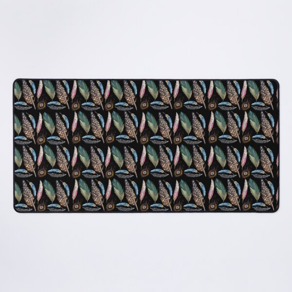 Item preview, The Feathers pattern 6 black designed and sold by AnnCamellia.
