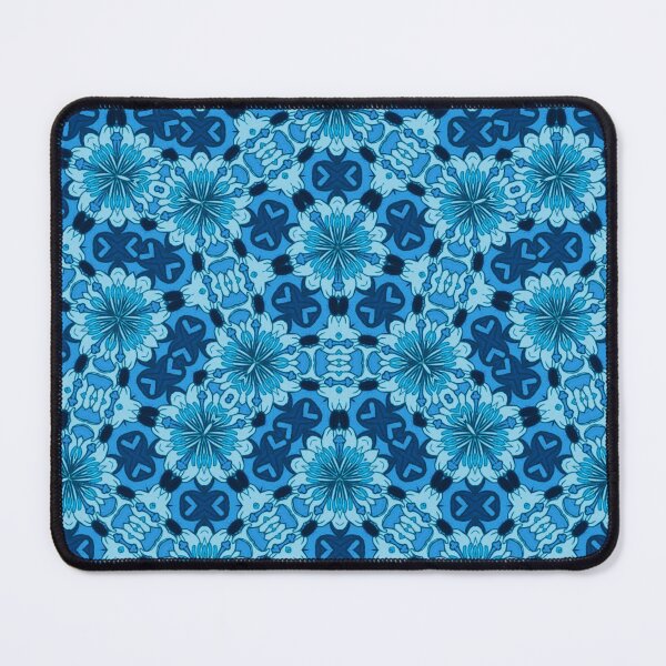 Item preview, Indigo Blue Floral Chinese Tile Pattern designed and sold by Marymarice.