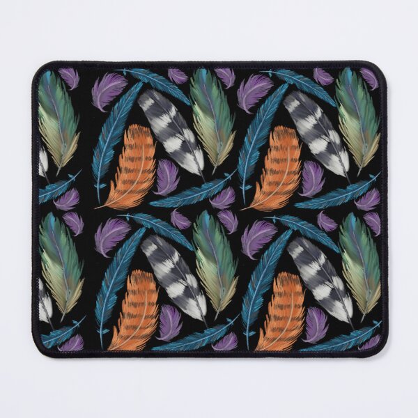 Item preview, The Feathers pattern 7 black designed and sold by AnnCamellia.