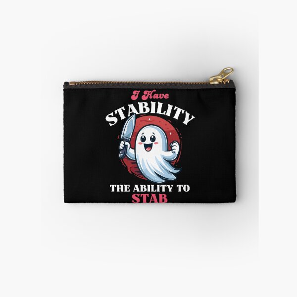 Item preview, Have Stability The Ability To Stab - Cute Ghost designed and sold by Kawaii-n-Spice.