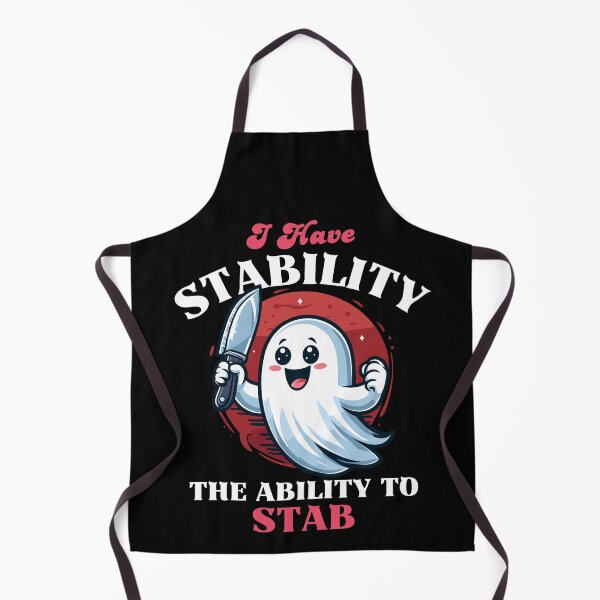 Item preview, Have Stability The Ability To Stab - Cute Ghost designed and sold by Kawaii-n-Spice.