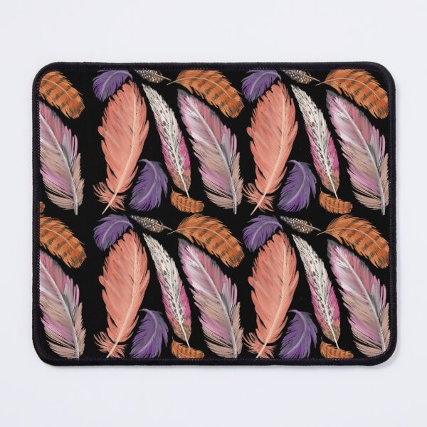 Item preview, The Feathers pattern 9 black designed and sold by AnnCamellia.