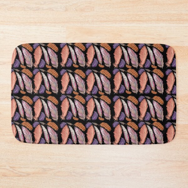 Item preview, The Feathers pattern 9 black designed and sold by AnnCamellia.