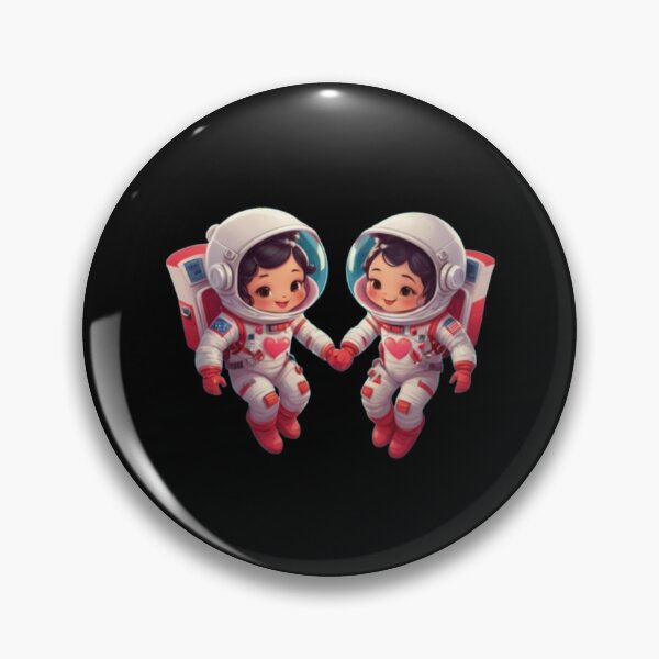 Item preview, Cute Astronaut Couple in Space designed and sold by BaisaStudio.