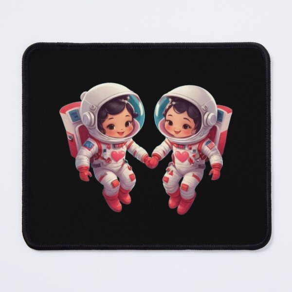 Item preview, Cute Astronaut Couple in Space designed and sold by BaisaStudio.