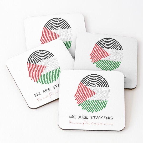 Item preview, Palestinian Footprint In the colors of the Palestinian flag White Design designed and sold by Creativityyzone.