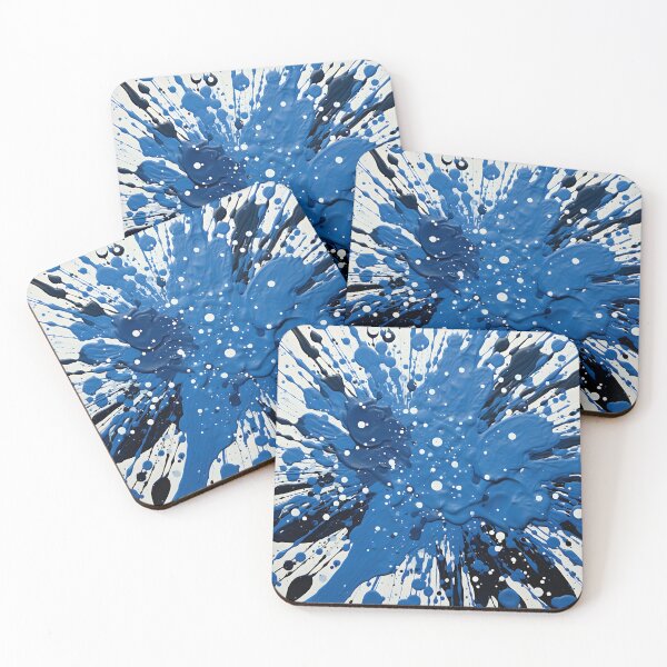 Item preview, Cobalt blue paint splatter pattern designed and sold by dcrc.