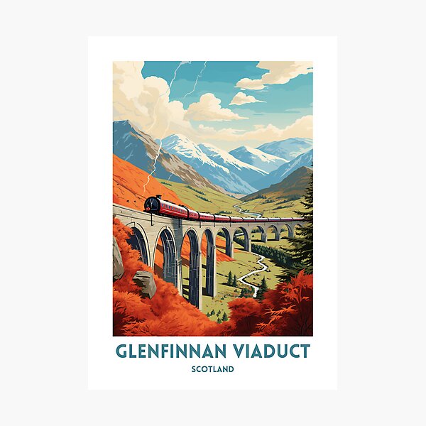 Item preview, Glenfinnan Viaduct Travel Poster designed and sold by Crosan.
