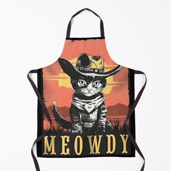 Item preview, Meowdy Western Kitty - Unique Cat in Cowboy Hat designed and sold by AlphaTeez.