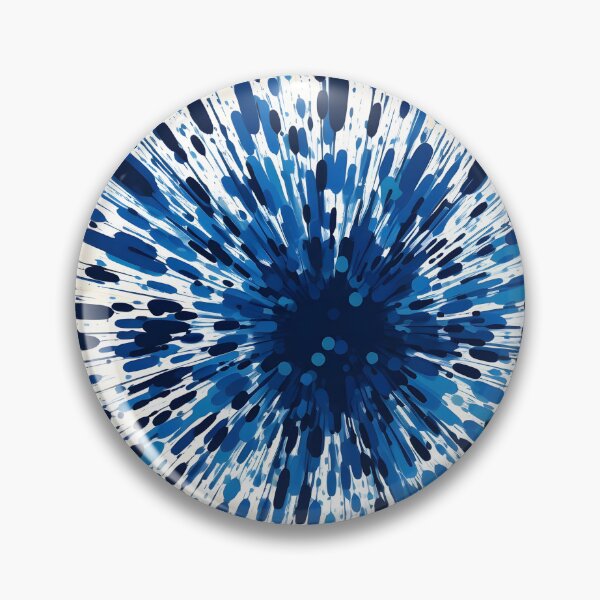 Item preview, cobalt blue paint splatter pattern designed and sold by dcrc.