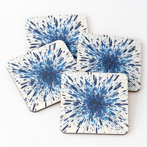 Item preview, cobalt blue paint splatter pattern designed and sold by dcrc.