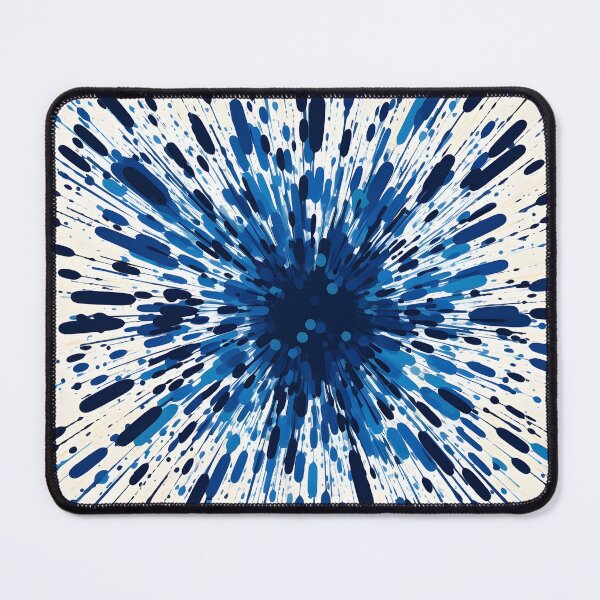 Item preview, cobalt blue paint splatter pattern designed and sold by dcrc.