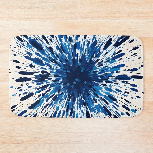 Item preview, cobalt blue paint splatter pattern designed and sold by dcrc.