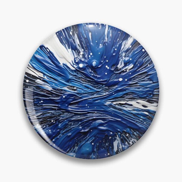 Item preview, cobalt blue paint splatter pattern designed and sold by dcrc.